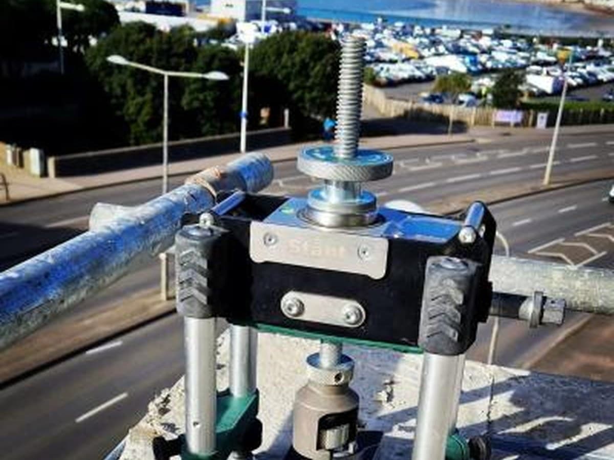 STAHT anchor testing on rooftop